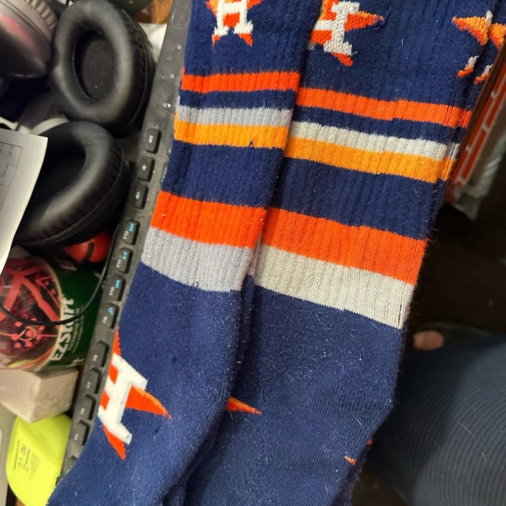 Houston Astros Themed Socks 3 Pair